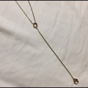 Kendra Scott Mason Gold Y Necklace (like new!)